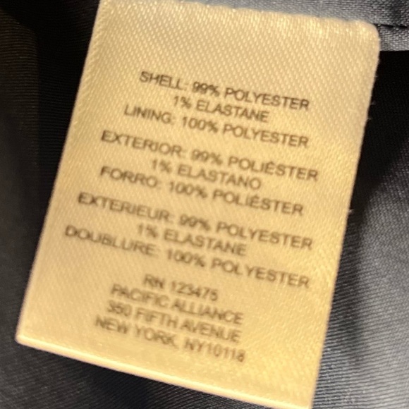 D20.10 TAHARI Arthur S. Levine NAVY TWEED STRAIGHT SKIRT  SZ 14 - Picture 9 of 10